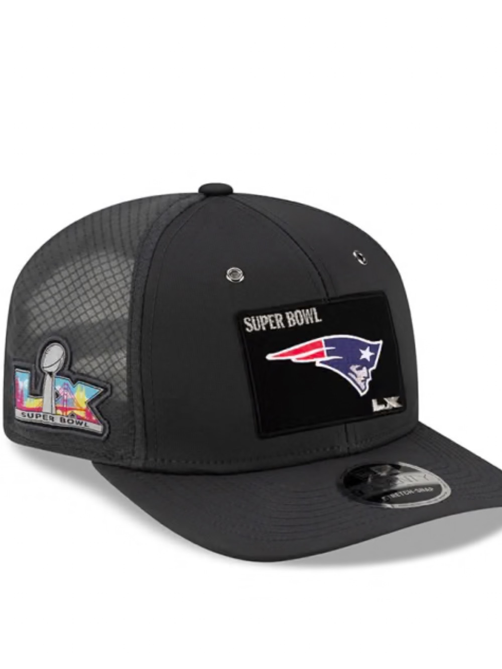 new era new england patriots super bowl lx opening night snap adjustable hat